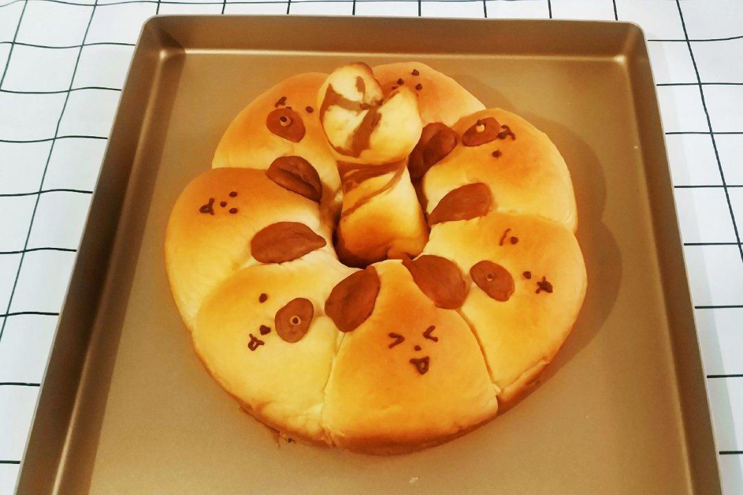 爱啃骨头的乖乖狗面包