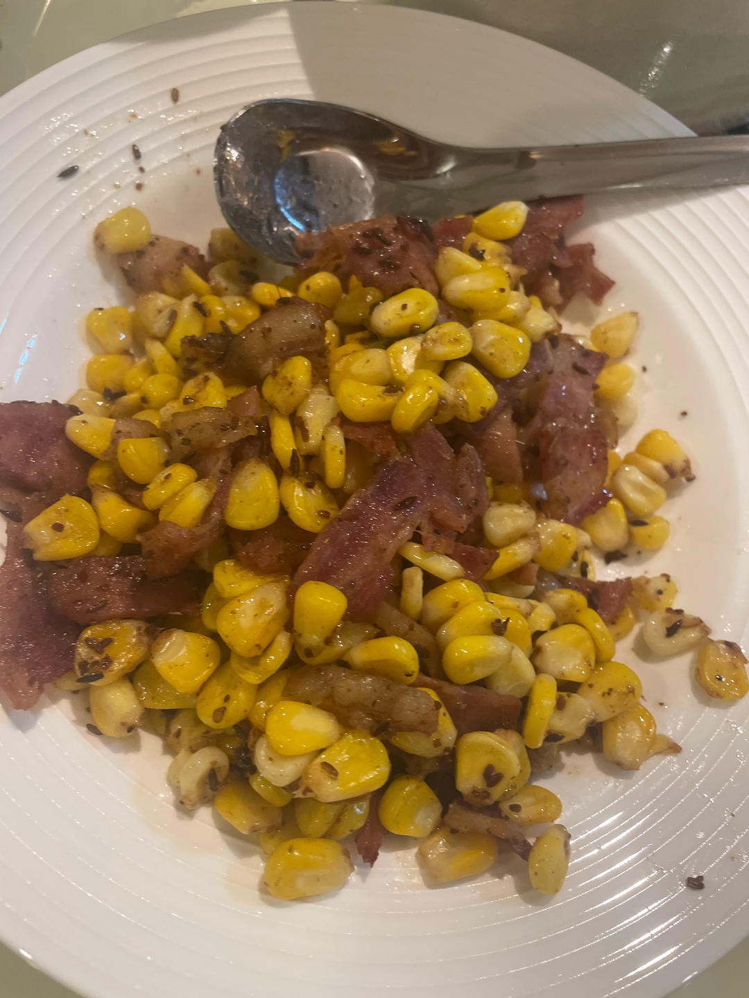 玉米粒炒培根