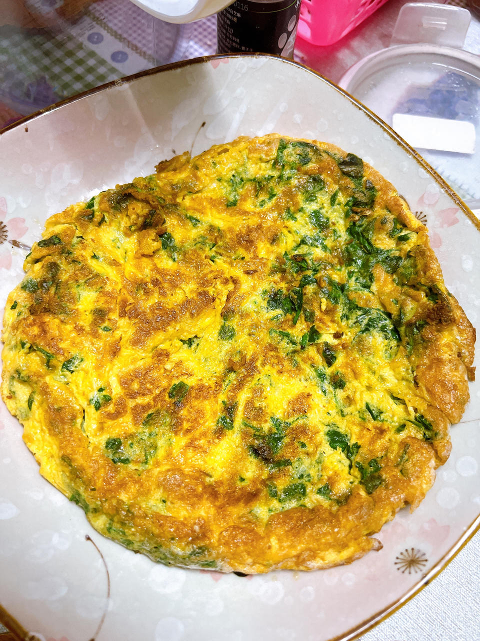 荠菜鸡蛋饼