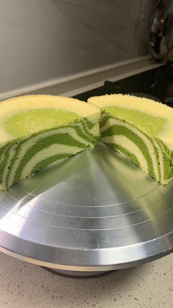 绿斑马戚风蛋糕