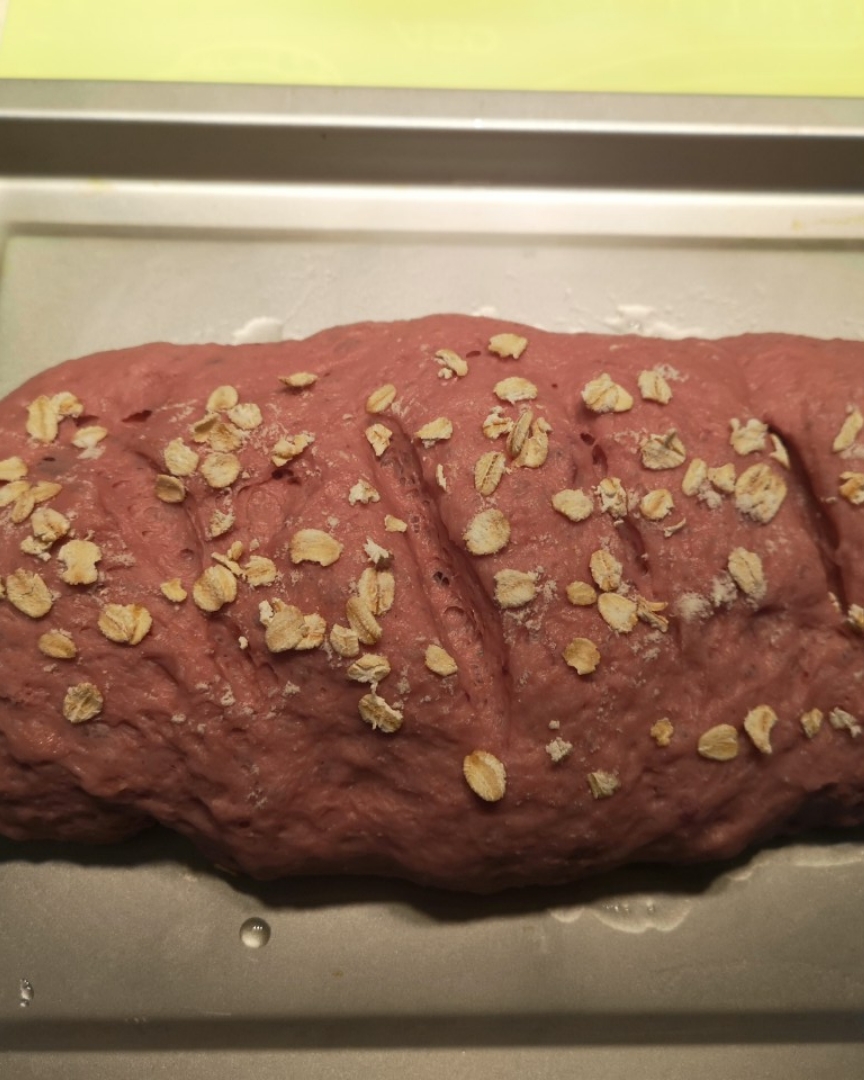 佛系免揉紫薯燕麦软欧包（少油少糖）的做法 步骤1