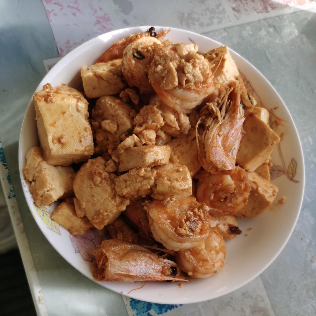 油焖大虾烧豆腐