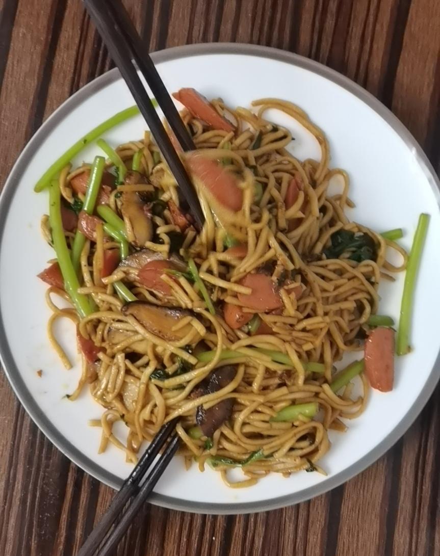 自制面条鸡蛋面（压面机版）