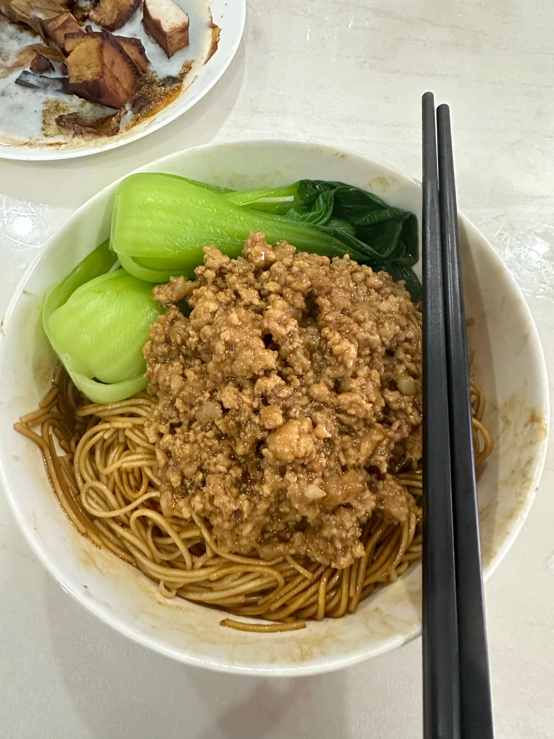 超级简单的肉沫拌面