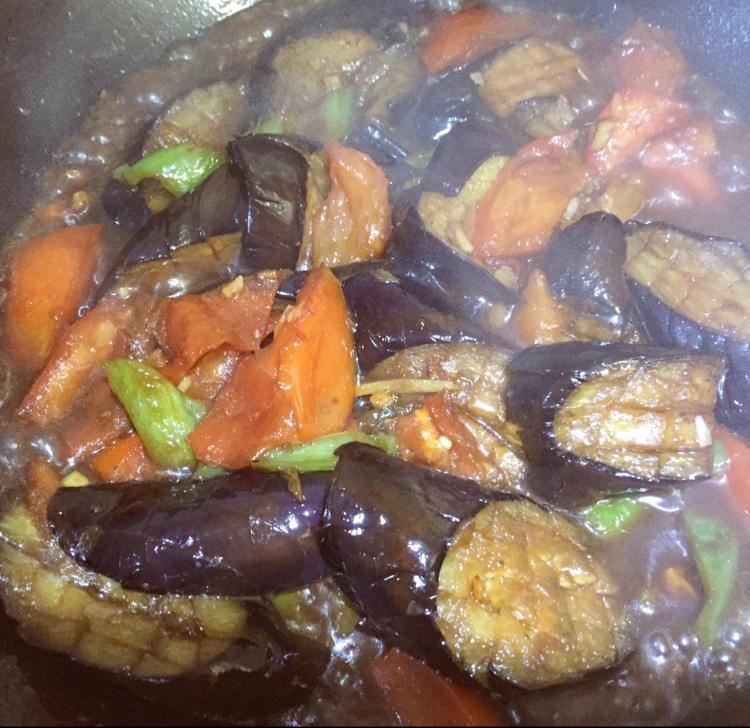 西红柿烧茄子