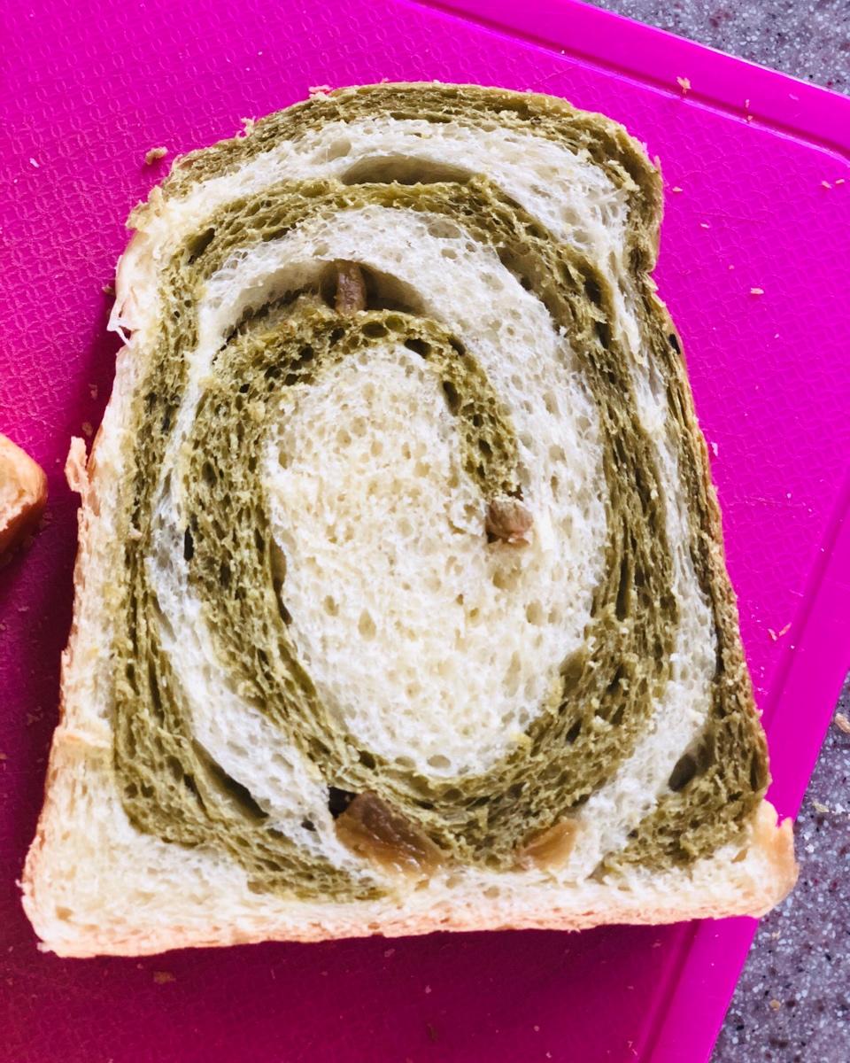 最正宗的日式抹茶红豆吐司