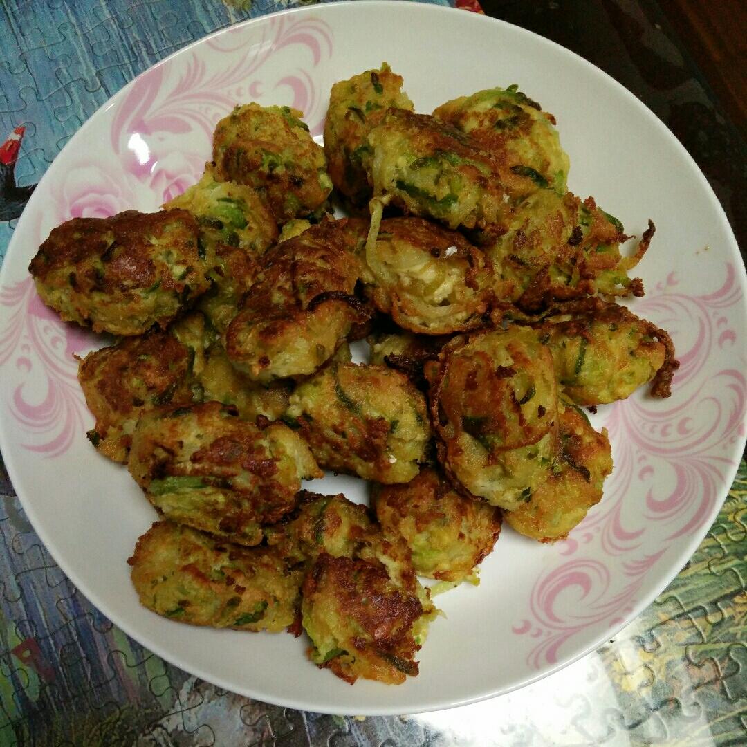 老丁的私房菜-素炸萝卜丸子