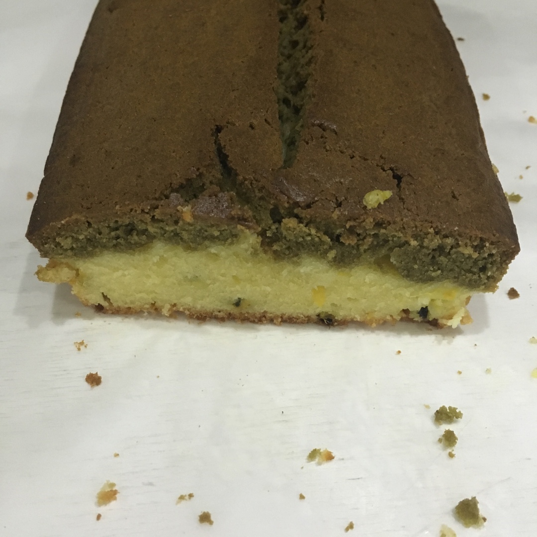 抹茶百香果磅蛋糕