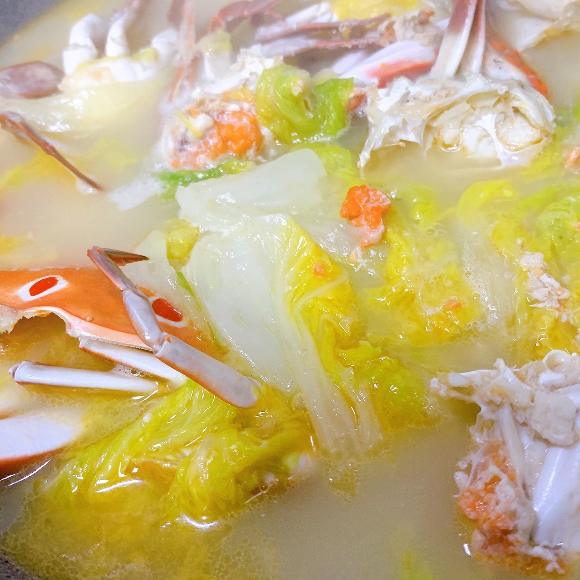 螃蟹炖白菜的做法