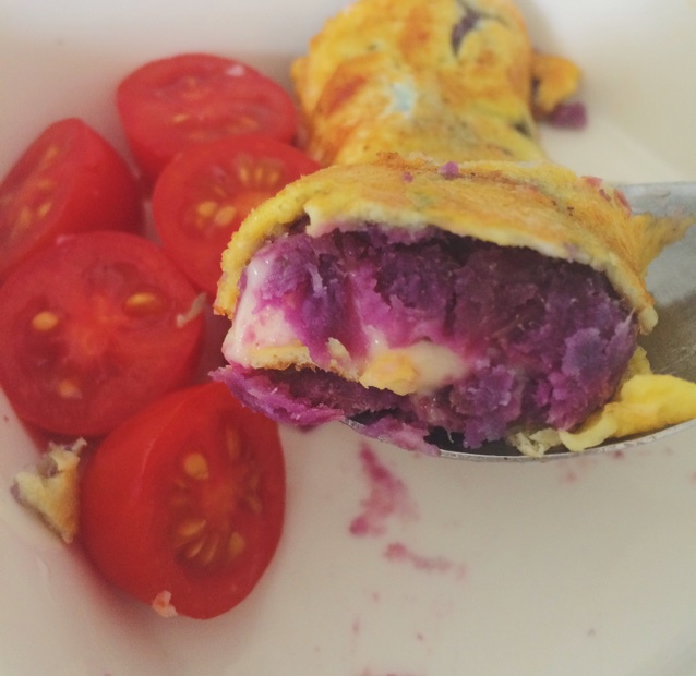紫薯鸡蛋卷