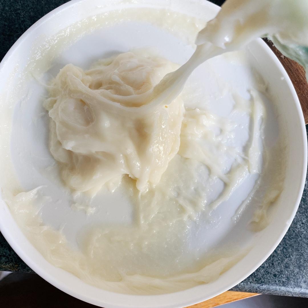 拉丝麻薯隔夜冷藏不变硬的实验成功，三夜依然拉丝