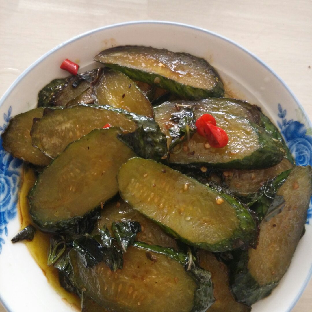 紫苏煎黄瓜