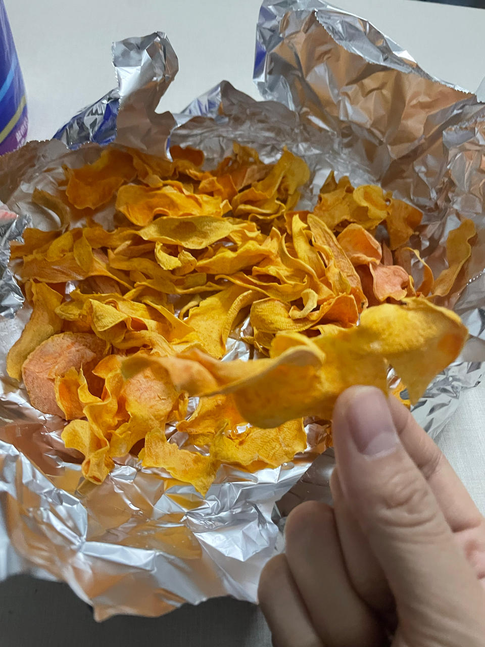 保证脆的烤红薯片（无油）