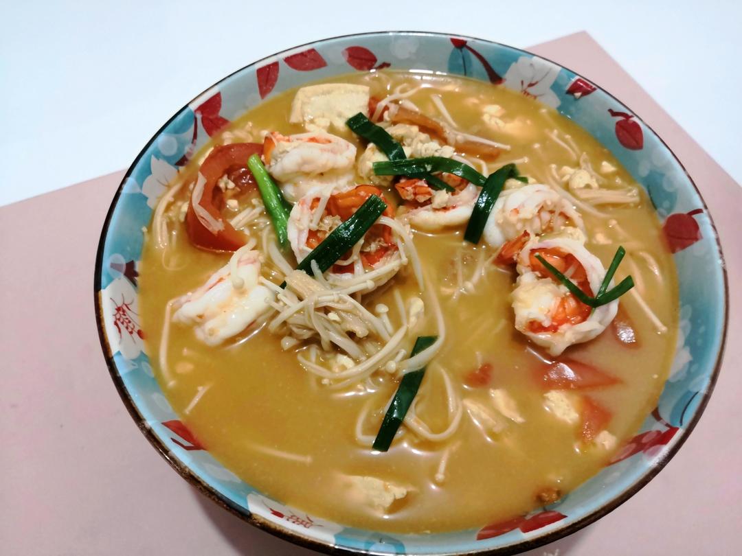 鲜虾豆腐煲