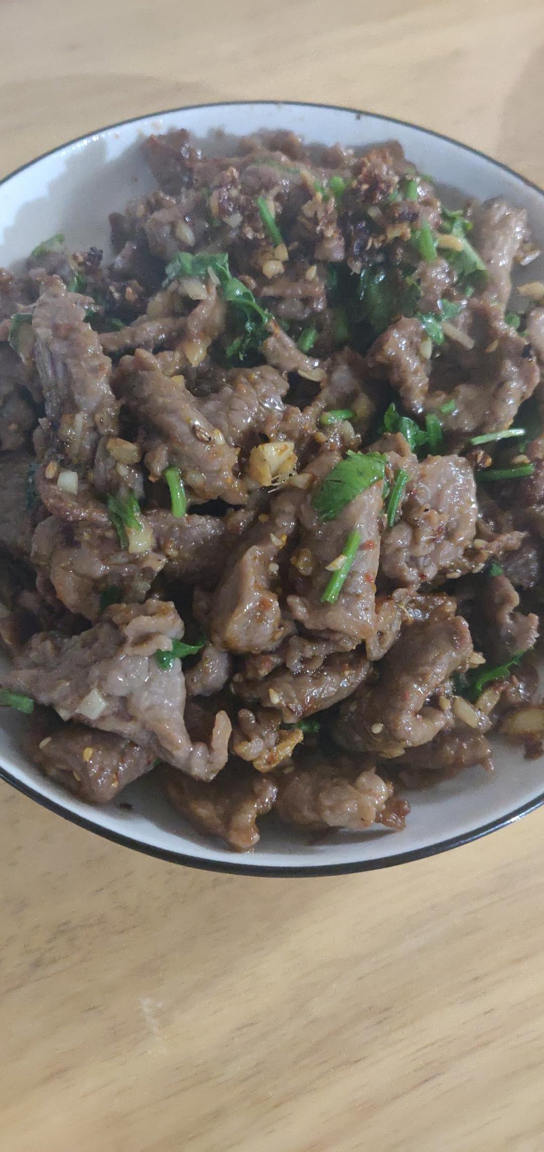 香辣孜然牛肉，我只吃自已做的，连炫三碗米饭