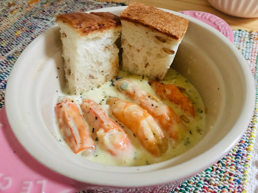 超经典西餐料理‼️一口爱上❤️欧芹蒜香奶油虾