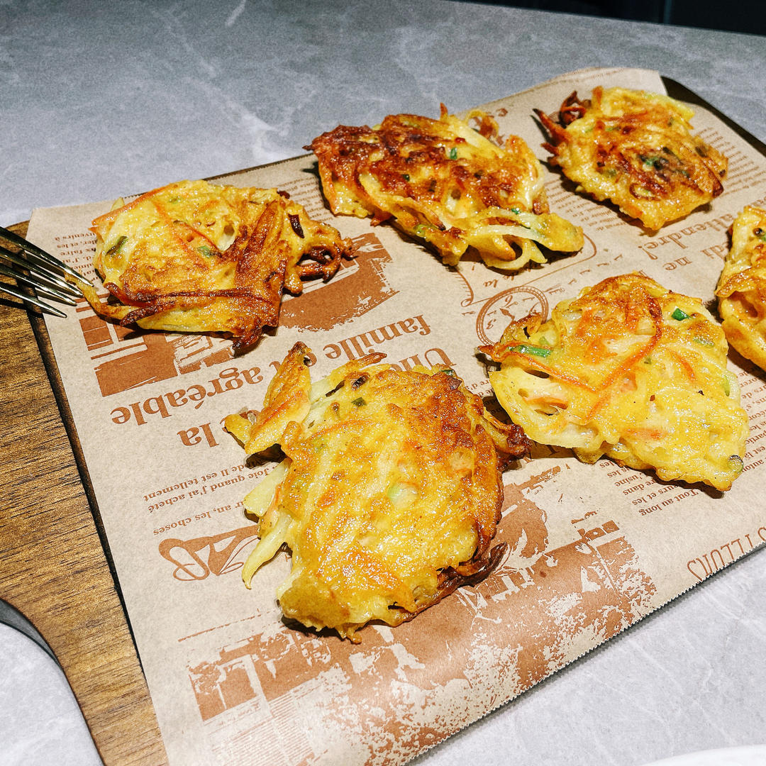 免揉面好吃到爆土豆火腿饼