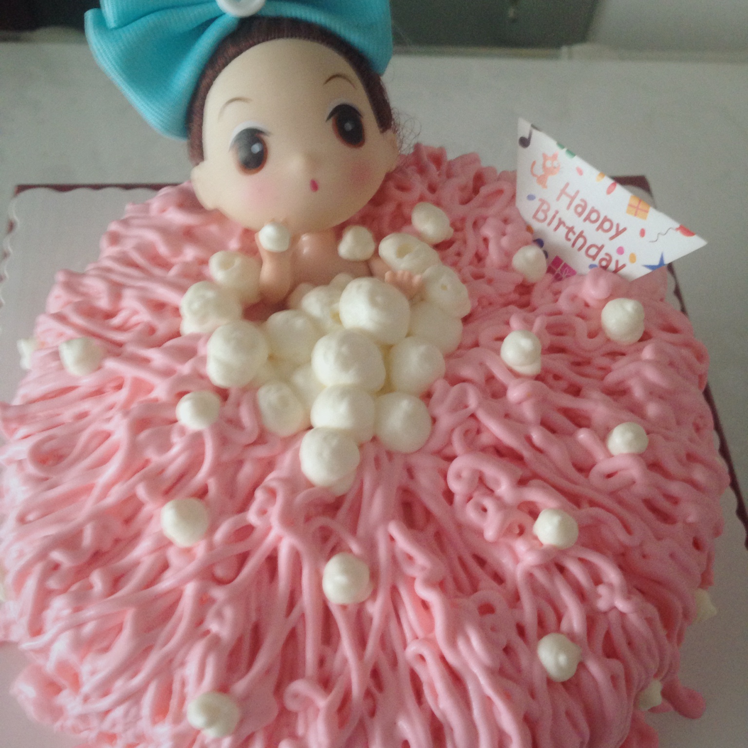 详细步骤制作泡泡浴娃娃蛋糕