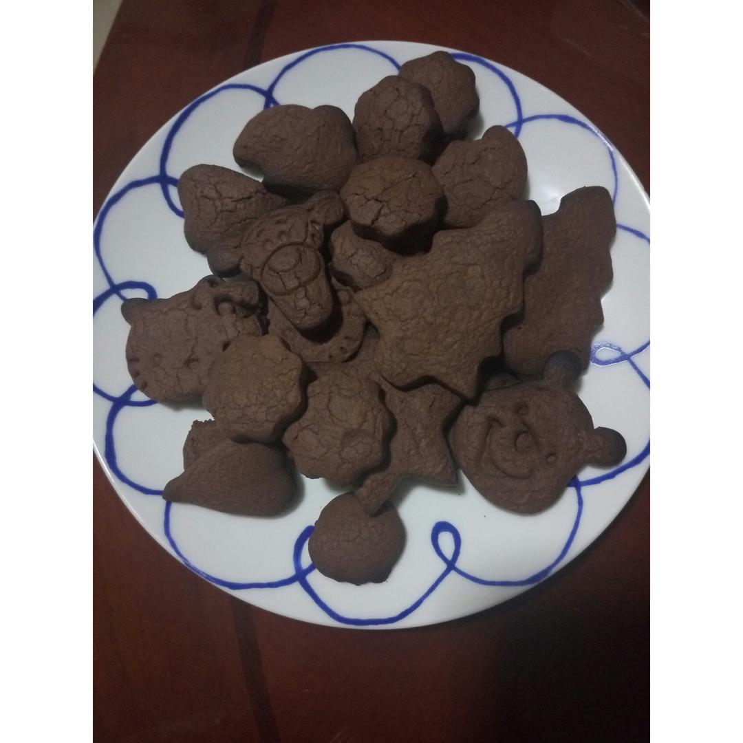 【超简单】 巧克力饼干 很脆很好吃