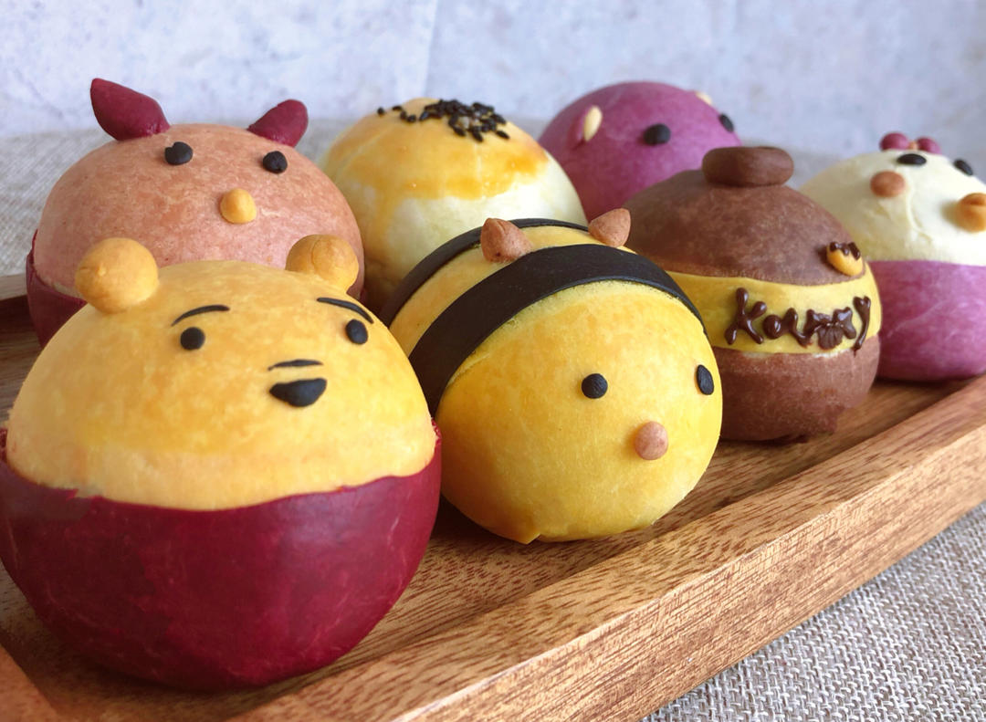 人气冠军卡通蛋黄酥，一次get六款造型~