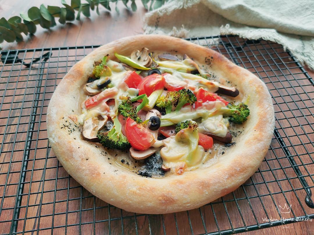 土洋的天然酵种黑松露酱意式薄底 Pizza的做法