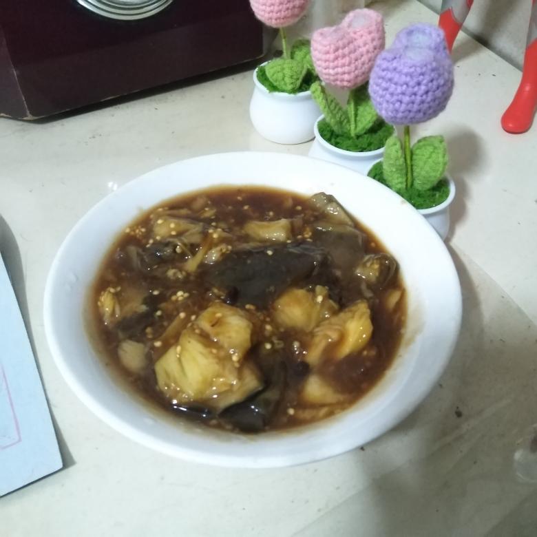 酱烧茄子（无油素食）