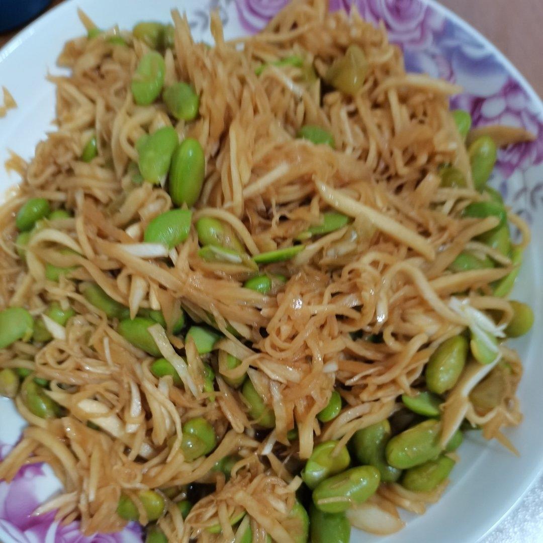 茭白毛豆（肉丝）