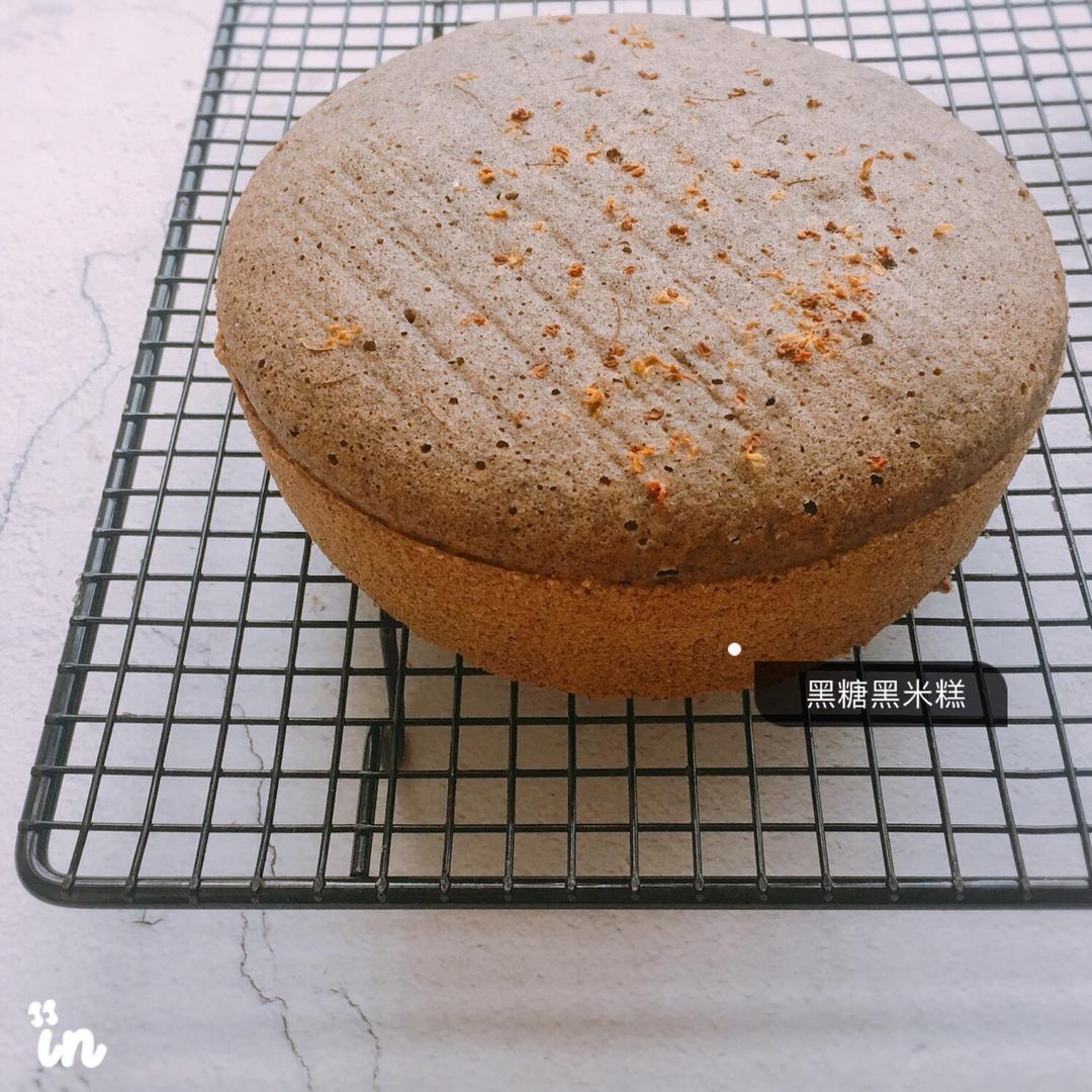 黑糖黑米糕