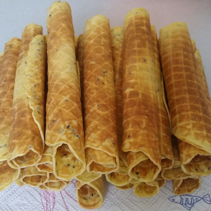 平底锅脆皮蛋卷