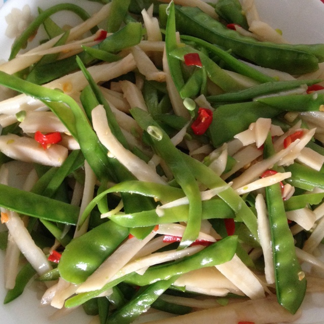荷兰豆炒藕片