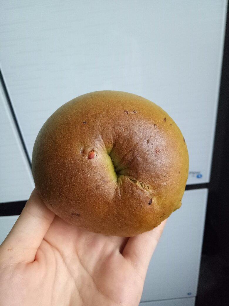 抹茶红豆贝果