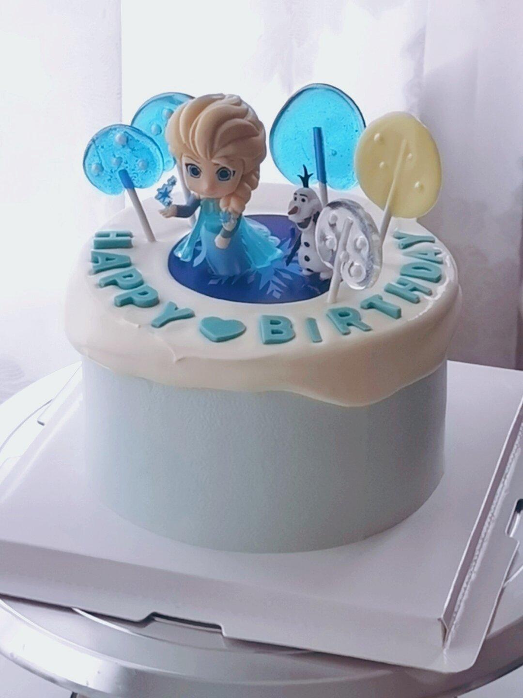 冰雪奇缘生日蛋糕