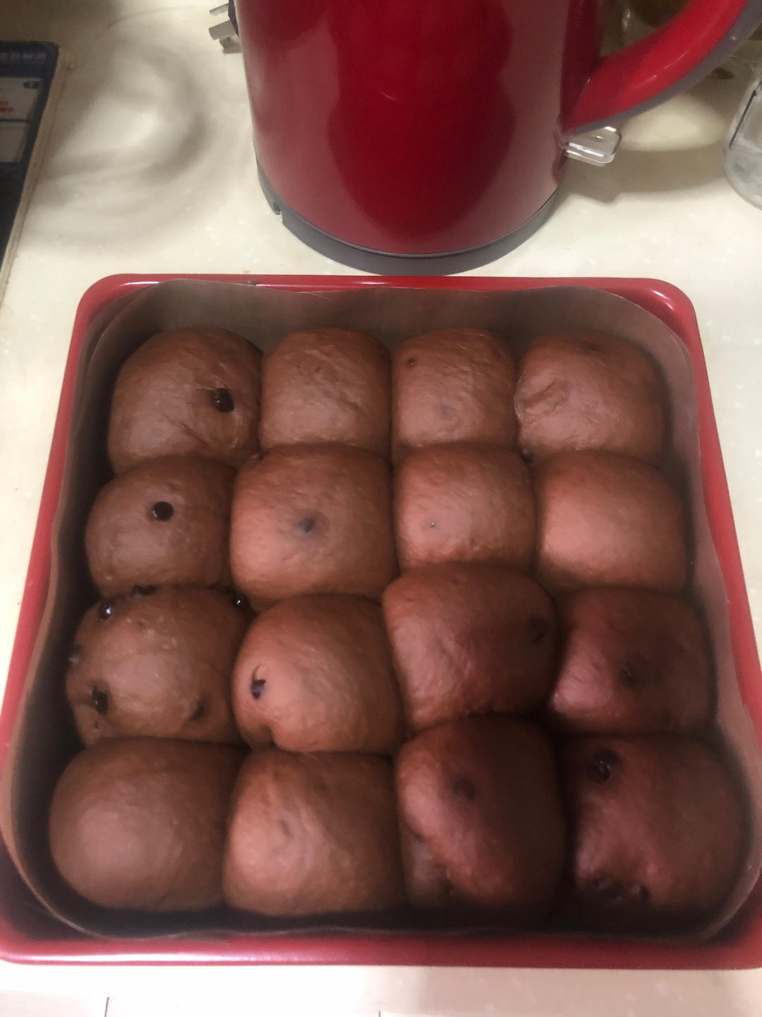 双重巧克力爆浆小餐包