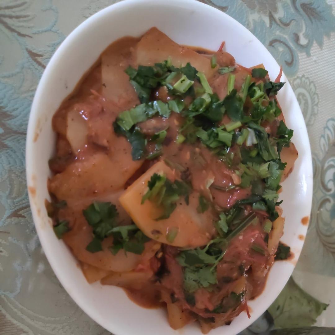 西红柿炒土豆片