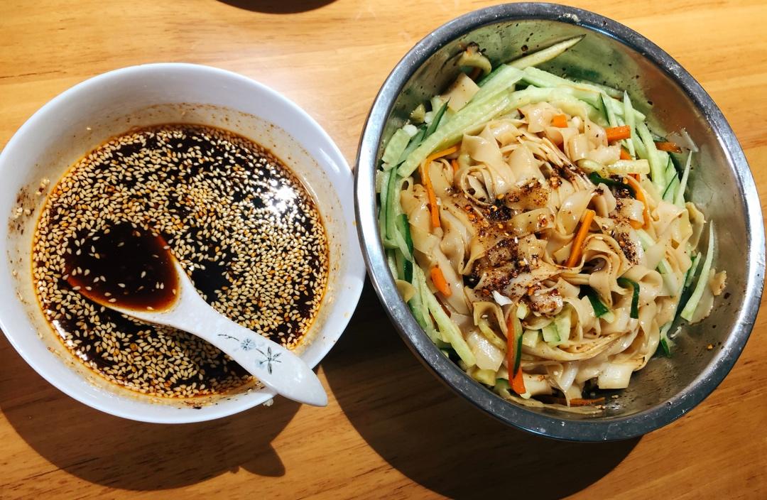 不用水洗的自制凉皮，零失败