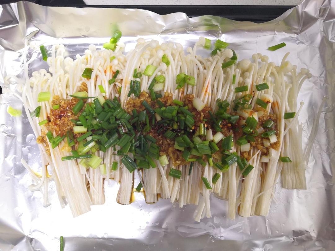 蒜蓉烤金针菇（烤箱版）