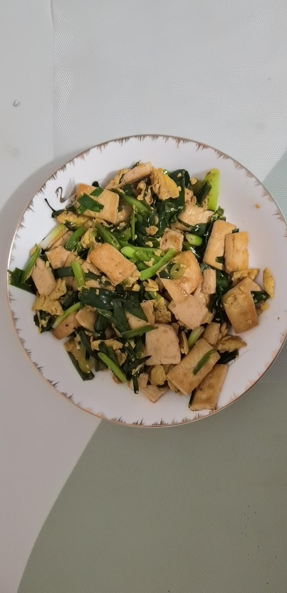 小葱炒豆腐