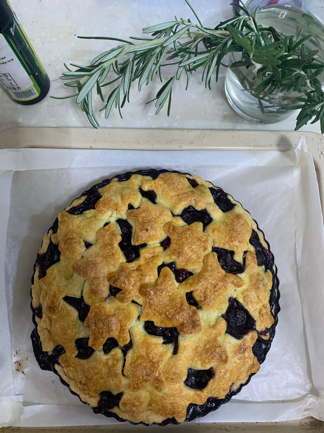 蓝莓派blueberry pie