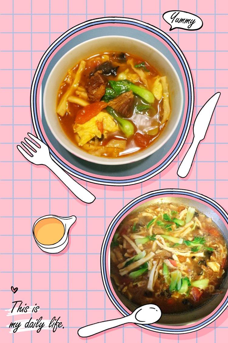 西红柿鸡蛋烩饼