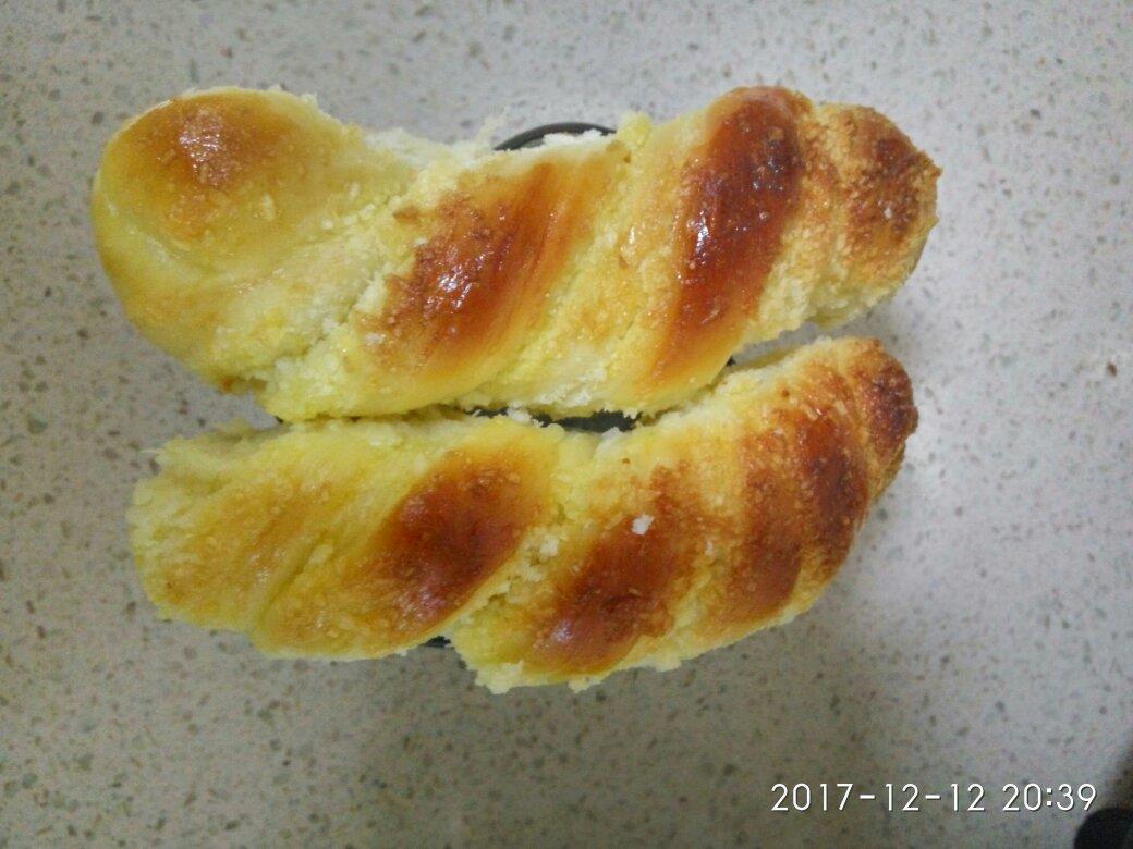 椰蓉面包棒 | 附自制椰蓉馅 两种整形方法