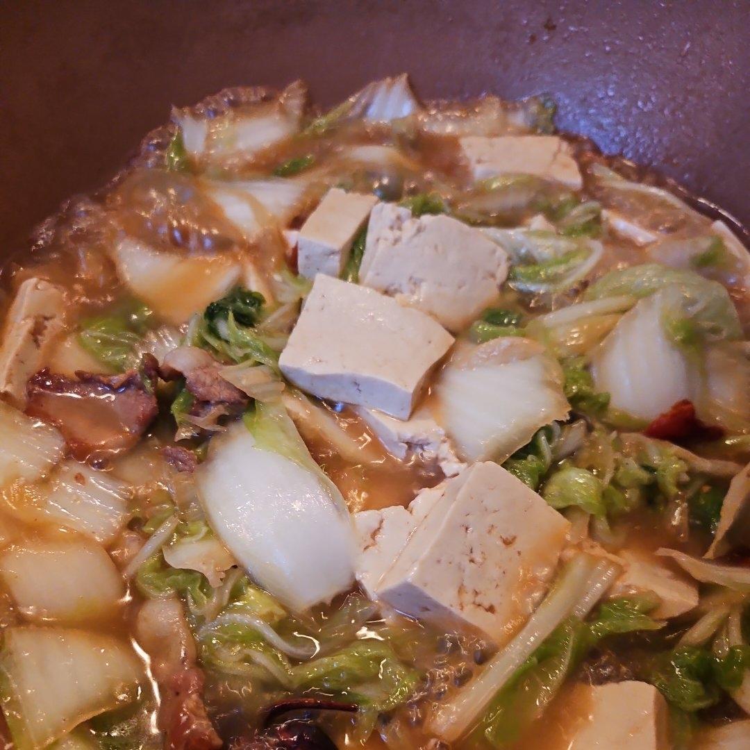 冬季最爱的家常菜！大白菜炖大豆腐或干豆腐