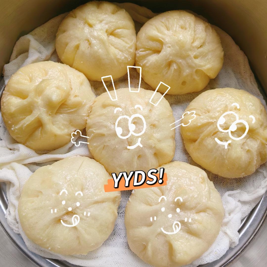 蒸包子酵母发面包子（零失败）