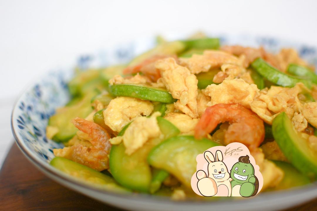 鸡蛋海米炒西葫芦 Dried Shrimp with Zucchini