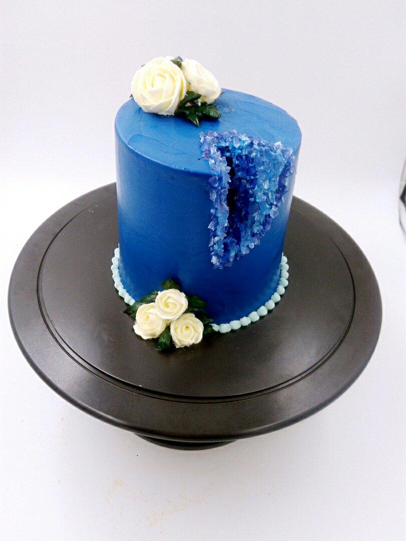 cc的厨房笔记做的水晶洞蛋糕