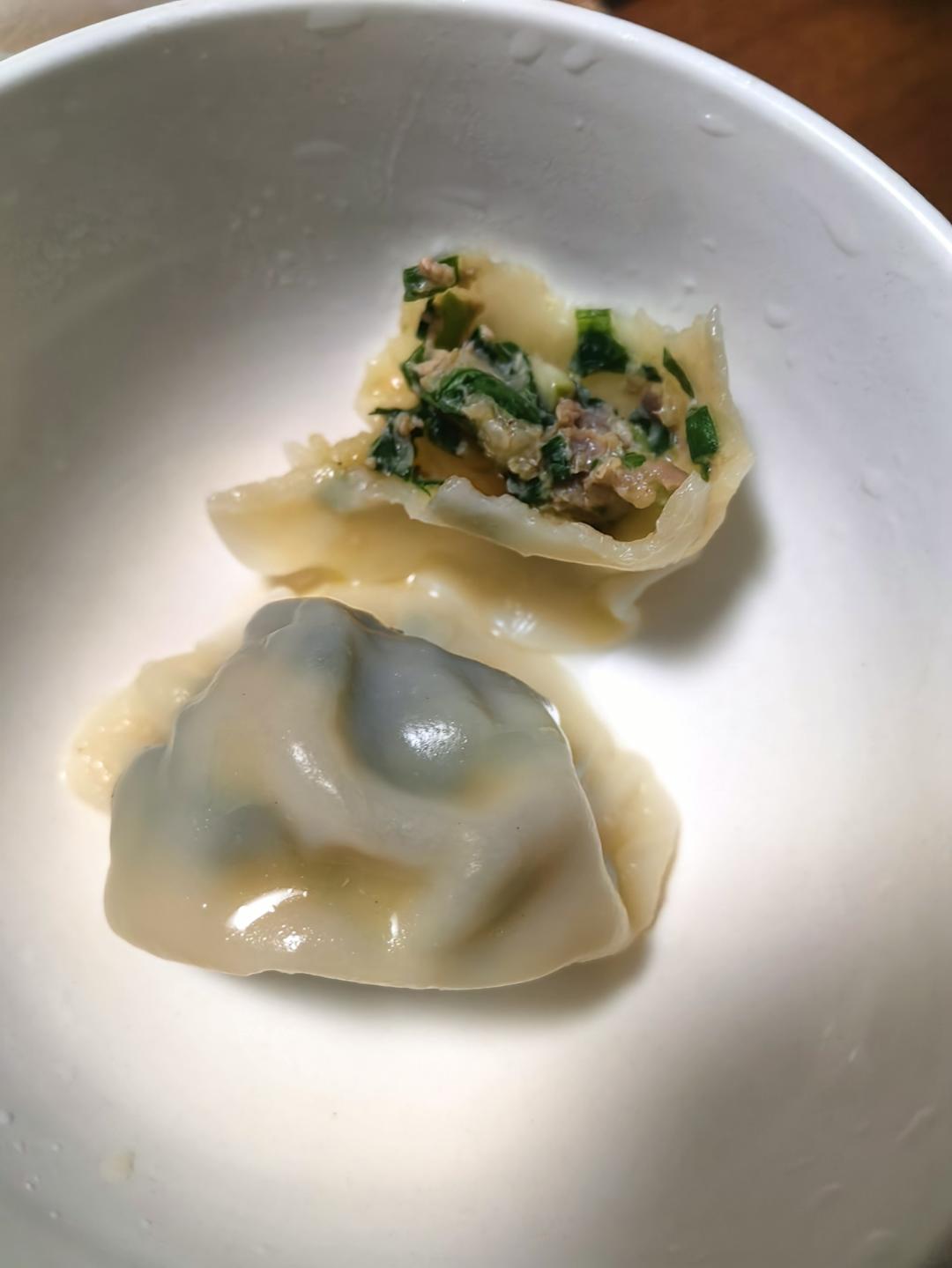 韭菜肉馅水饺
