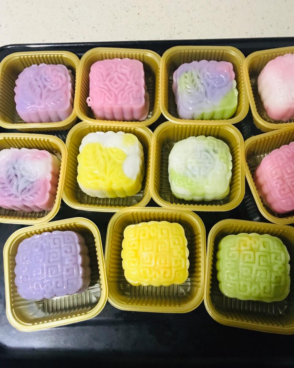 #冰淇淋色冰皮月饼#
