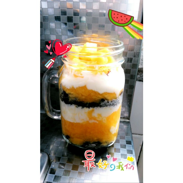 芒果酸奶杯
