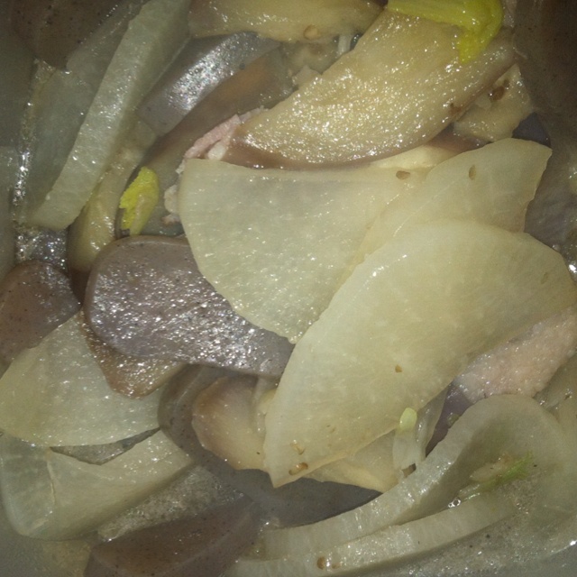 茄子煮萝卜