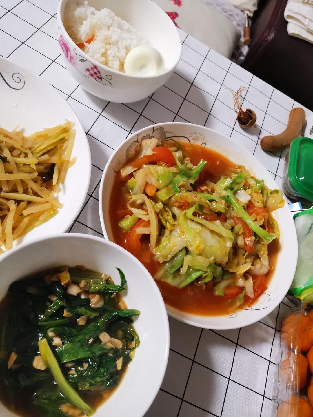 大头菜炒西红柿