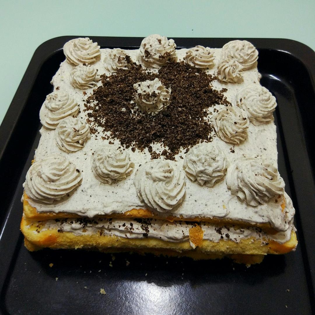 好吃到流泪的奥利奥咸奶油盒子蛋糕